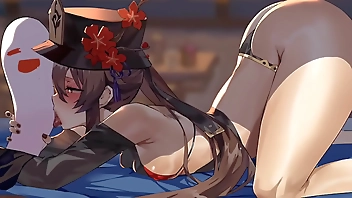 Hu Tao loves to lick her ghost