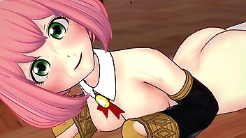 Anya in a horny day (spyxfamily) (adult version) wearing sexy outfit