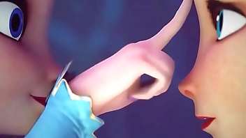 Elsa and Anna ice cube bdsm