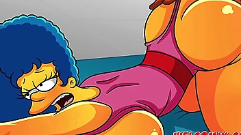 Butt on the nape project! Big butt and hot MILF! The Simpsons Simptoons