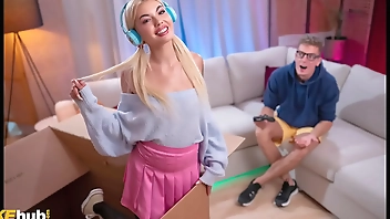 Free Use Mail Order E Girl with cute natural teen body plays video games and gets a creampie starring blonde Belgian babe Luna Wolf - FAKEhub