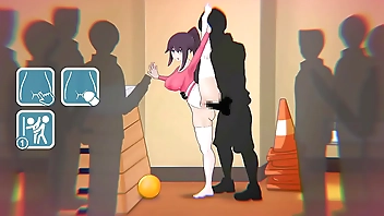 Cute college lady having sex with men in 7 days girlfriend new hentai gameplay