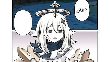 ( 18) Una Flor que florece en el humo Genshin Impact CómicDub español. (Sin censura)