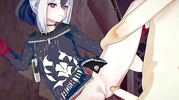 Blue Archive goth girl Kayoko 3D hentai