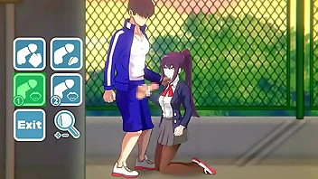 Cute college lady having sex with a man in 7 days girlfriend new hentai game