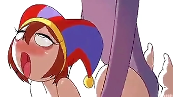 Jax fucking Pomni the hot clown.