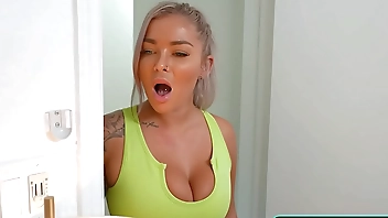 My stepsis wants to see my 8 inch dick