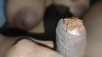 Tamil Desi sucking cock With chocolate