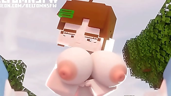 Showing off her big tits