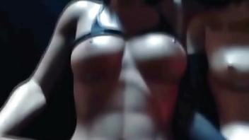 Киберпанк тройничок 3 девушек 3д анимация хентай