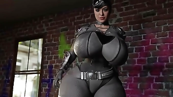 Cat Woman get a big dick in her ass