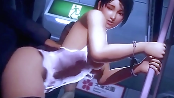 Lustful girl get group public sex with gangsters