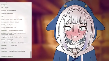 Gawr Gura forgot to turn off the stream before sex ! Anime hentai 2d ( Cartoon porn )