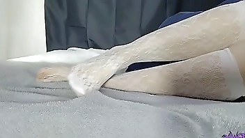 milf with white socks, teasing sock fetish, cute feet and toes, small feet pawg, pawgtenshi