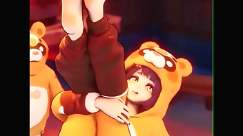 Xiangling From Genshin Impact showing off her soft feet to the camera