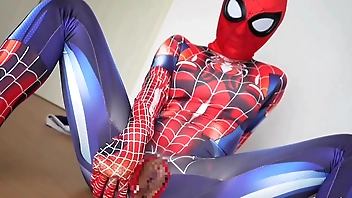 Do I really have to do this? Embarrassed girl fucked in spider-woman costume.