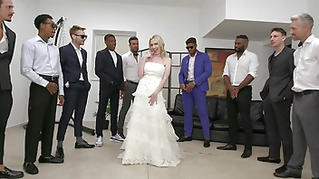 Slammed Brides Goes Wet, Rebel Rhyder, 14on1, ATM, DAP, Gapes, ButtRose, Pee Drink, Pee Shower, Cum in Mouth, Swallow GIO2521