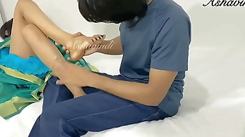 My desi teacher gave me the greatest foot job ever !!! - preview