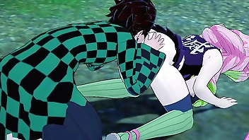 Tanjiro Mitsuri kanroji kimetsu no yaiba hentai videos have sex blowjob handjob horny and cumshot gameplay porn uncensored... Thereal3dstories..2