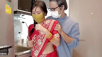 BiG Ass Indian Step-daughter seduce her Step father's Large Dick! ( Hindi Voice )