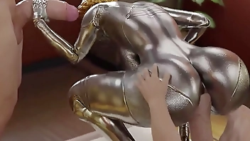 Balerina slut from Atomic Heart doing anal