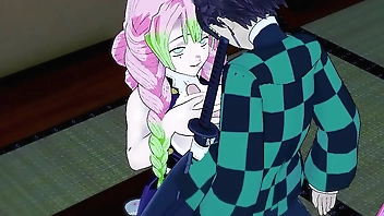 Tanjiro Mitsuri kanroji kimetsu no yaiba hentai videos have sex blowjob handjob horny and cumshot gameplay porn uncensored... Thereal3dstories..1