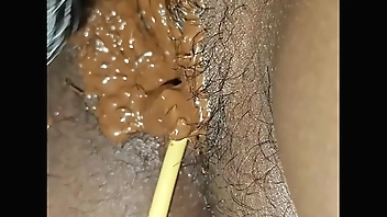 Wife pussy filled with diary milk