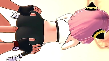 Anya Adult version wearing deportive clothes for training (spy x family)