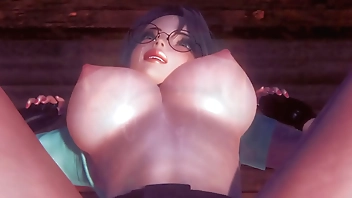 Lara Croft venturing on a dick (Tomb Raider)