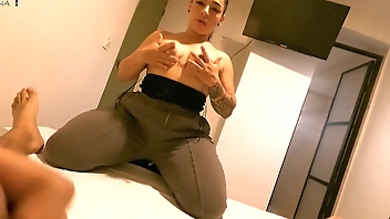 Beautiful big ass woman helps me get my cum