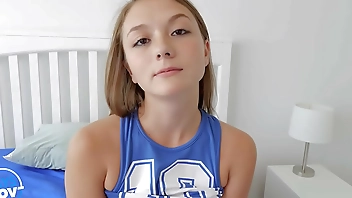 TEEN STEP DAUGHTER MIRA MONROE GRIPS HER DADDY'S COCK WITH HER ULTRA TIGHT PUSSY