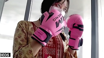 Desi UFC Fighter Girl Punch Likes a Pro