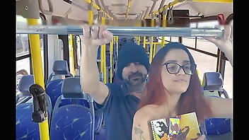 Student gets fucked by stranger on the bus!