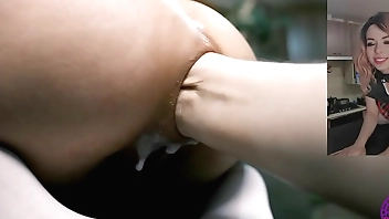 Anal Fisting with Long Dildo Lost In my Ass - Deep Anal Extreme