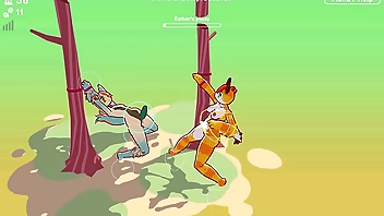 Odymos [ LGBT Hentai game ] Ep.6 kinky bisexual couple having public sex everywhere