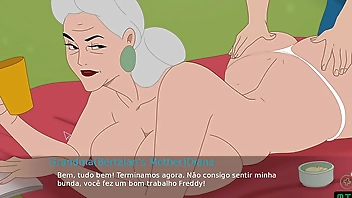 Secret House ep 12 - Limpando a Piscina Junto da Vovó Safada