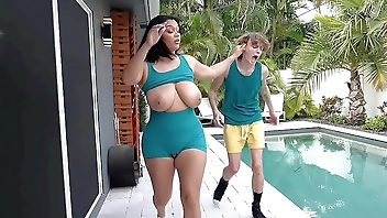 He got caught spying on his milf neighbor