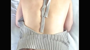 I fucked a Japanese Girl with her new Pullover In Doggystyle And Cumshot On Her ass.