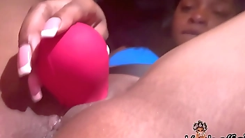 Masturbating on the side of the road wetting up the car seat