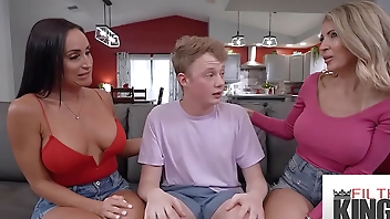 FilthyKings - I Just Had A Threesome With My Busty Stepmom & Her HOT Brunette Friend