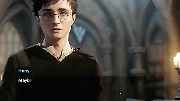Hogwarts Lewdgacy [ Hentai Game PornPlay Parody ] Harry Potter and Hermione are playing with BDSM forbiden magic lewd spells