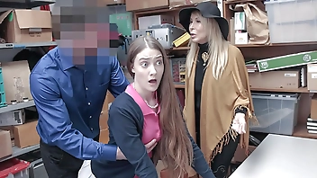 Teen and Her Granny Fucked by Perv Mall Officer for Stealing from Mall Premises - Fuckthief