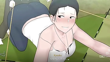 Camp With big tits Mom [Extended] GAME #1 Big tits Hot mom camp with my friend