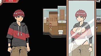 Spooky Milk Life [ Taboo hentai game PornPlay] Ep.1 her step mom is wearing see through lingerie not covering her gigantic boobs