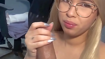 MY 18 YEAR OLD STEP DAUGHTER COMES INTO MY ROOM AND TAKES MY DICK OUT OF MY PANTS TO GIVE ME THE BEST BLOWJOB OF MY LIFE WITH CUM SWALLOWING