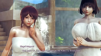 Hentai 3D ( Hs05) - Threesome with two hot chick