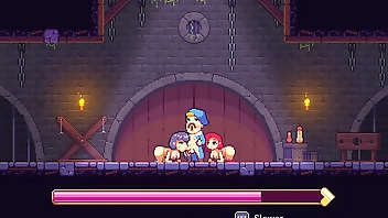 Scarlet Maiden [ Hentai game PornPlay ] Ep.9 hot threesome with the musician