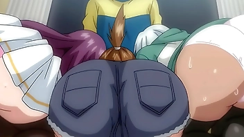 Lucky Day For Young Boy At School With Horny Colleges In Gangbang - Hentai