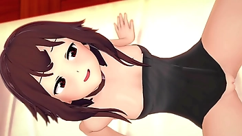 Megumin (konosuba) visita la enfermeria esta caliente y quiere quitarse la toalla para follar (Versión adulta) (hentai) (sin censura)