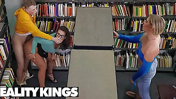Mandy Waters The Librarian Takes Care Of The Books And Horny Students Like Jimmy Michaels - REALITY KINGS